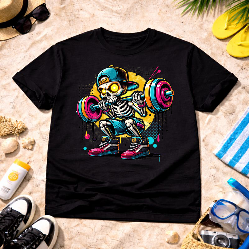 Power Drip Skeleton  Unisex T-Shirt