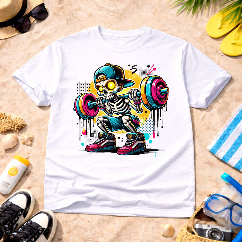 Power Drip Skeleton  Unisex T-Shirt