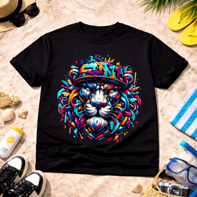 Graffiti Lion Art Unisex T-Shirt