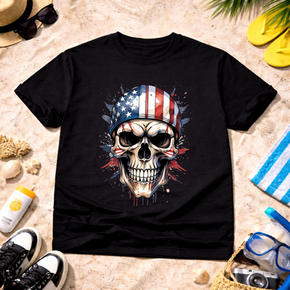 Freedom Skull Unisex T-Shirt