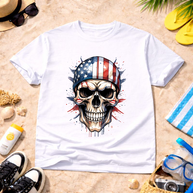 Freedom Skull Unisex T-Shirt