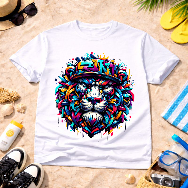 Graffiti Lion Art Unisex T-Shirt