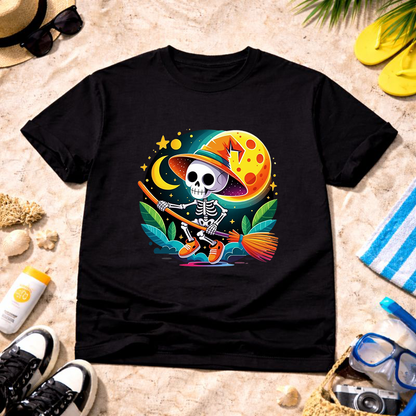 Moonlight Witch Skeleton Unisex T-Shirt