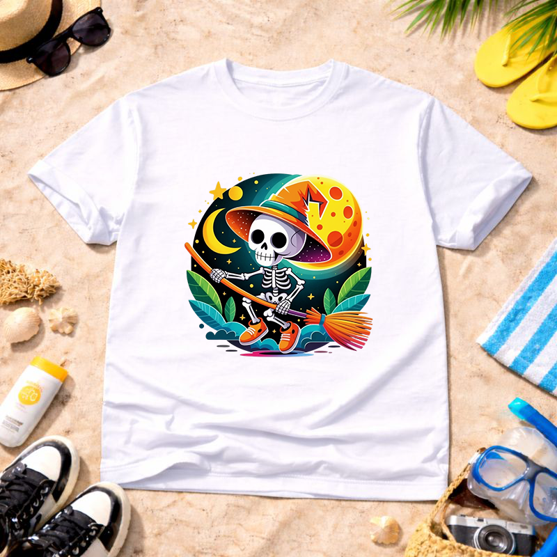 Moonlight Witch Skeleton Unisex T-Shirt