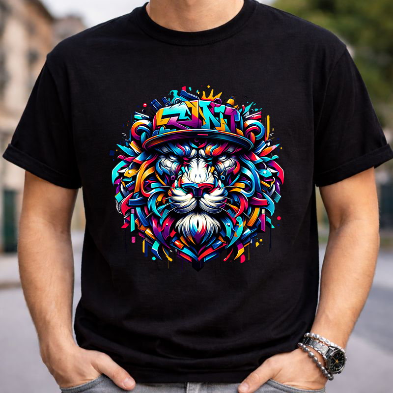 Graffiti Lion Art Unisex T-Shirt