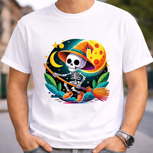 Moonlight Witch Skeleton Unisex T-Shirt