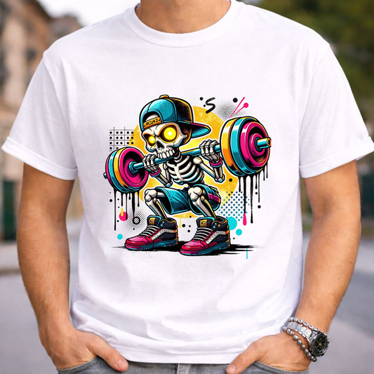Power Drip Skeleton  Unisex T-Shirt