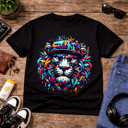 Graffiti Lion Art Unisex T-Shirt