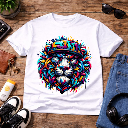 Graffiti Lion Art Unisex T-Shirt
