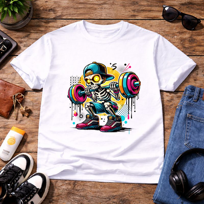 Power Drip Skeleton  Unisex T-Shirt